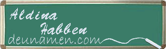 Aldina Habben Visitenkarte